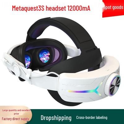 Zestaw VR do gier Meta Quest3S RGB z baterią 12000 mA i akcesoriami
