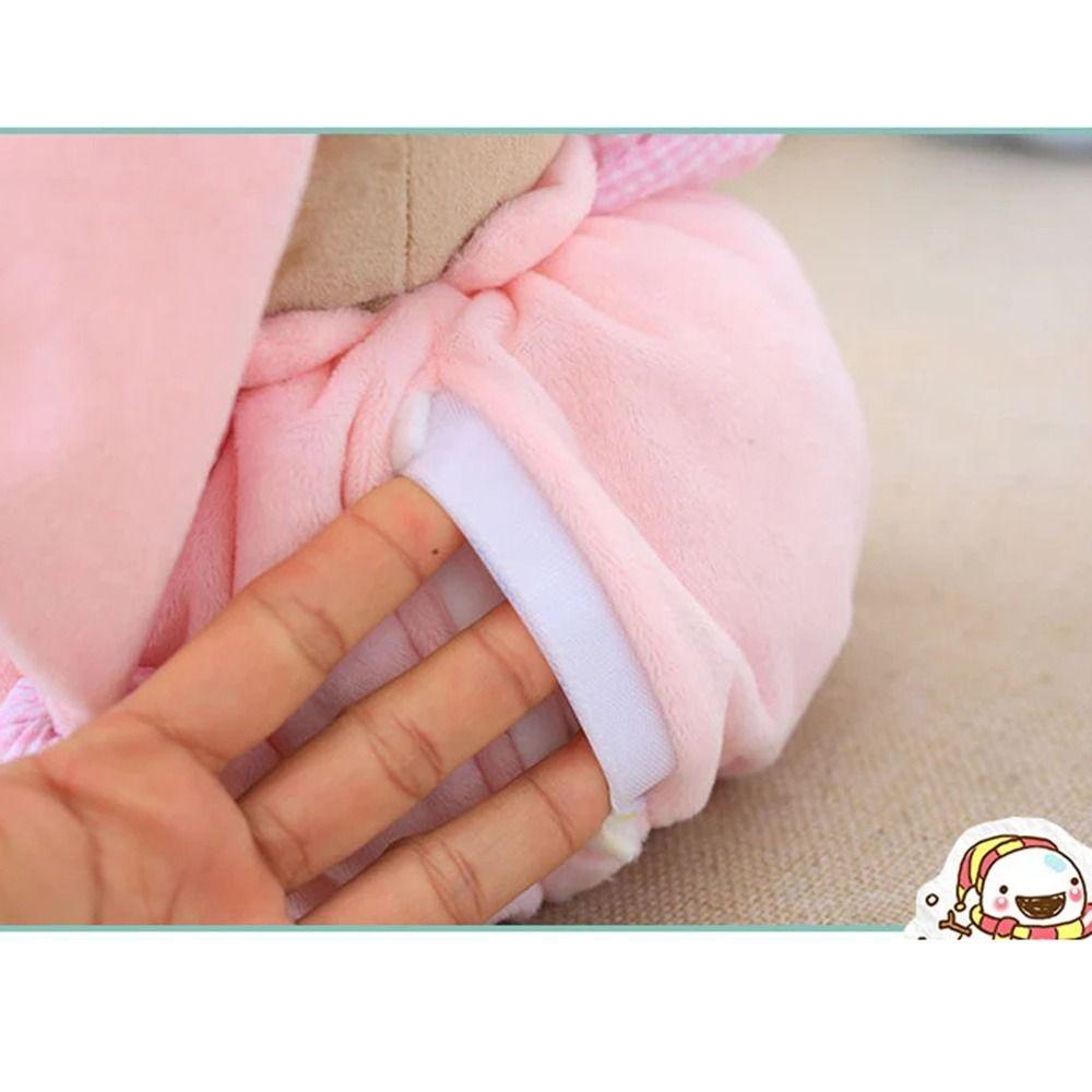 Breathing Light Appease Bear Toys Press Type Baby Plush  Dolls Safe Sleep Soother  Gifts