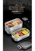 Edelstahl Versiegelte Isolierte Brotdose Schicht-Lunchbox Weiß