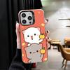 Cartoon Cute Peach Goma Shockproof Phone Case for iPhone 17 Air 16 16E 15 Pro Max 14 Plus 13 Mini 12 Back Cover Anti Fall Fundas