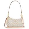 Teri 20 Brand Logo Monogram Coated Canvas Faux Leather Shoulder Bag Mini Women Shoulder Bag Gold Pink CDW52-IMM8C