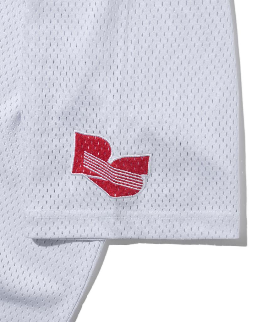 PHYPS MOTORCYCLE Motorcycle Piping Mesh Short Sleeve White