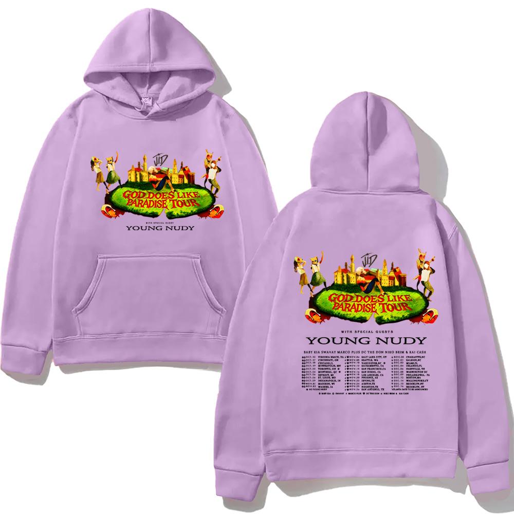 J.I.D-GOD DOES LKE PARADISE TOUR2026 Hoody for Autumn/Winter High Quality Comfortable Pullovers Fleece Clothes