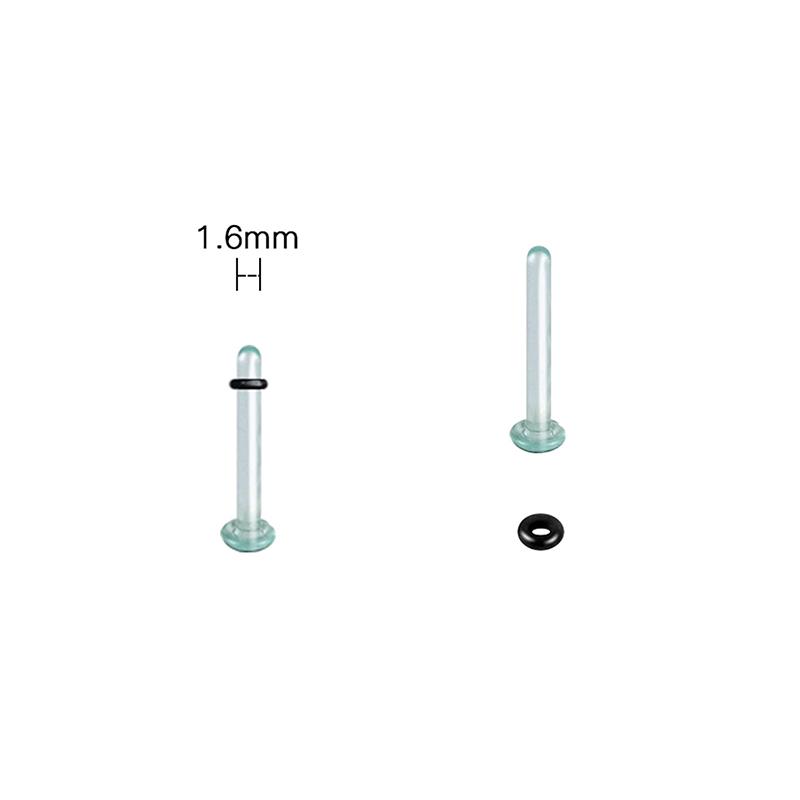 

2 шт. стеклянных ушных калибра, набор для растяжки, короткий конусный расширитель 1,6-16 мм, растягивающие ушные туннели и пробки, украшения для пирсинга тела 1.6mm