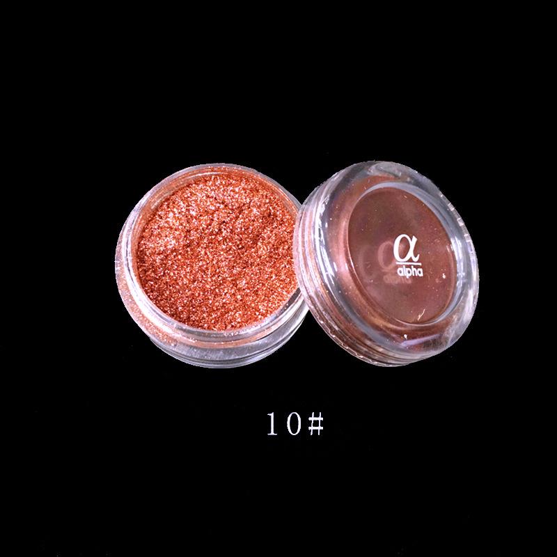 Alpha Glitter Shimmer Powder: Brightening Highlighter for Stage, Bridal Makeup & Nail Art