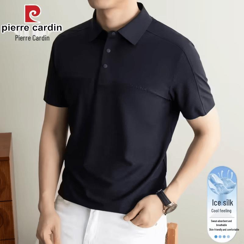 Pierre Cardin Men s Ice Silk Short Sleeve Polo Shirt 56