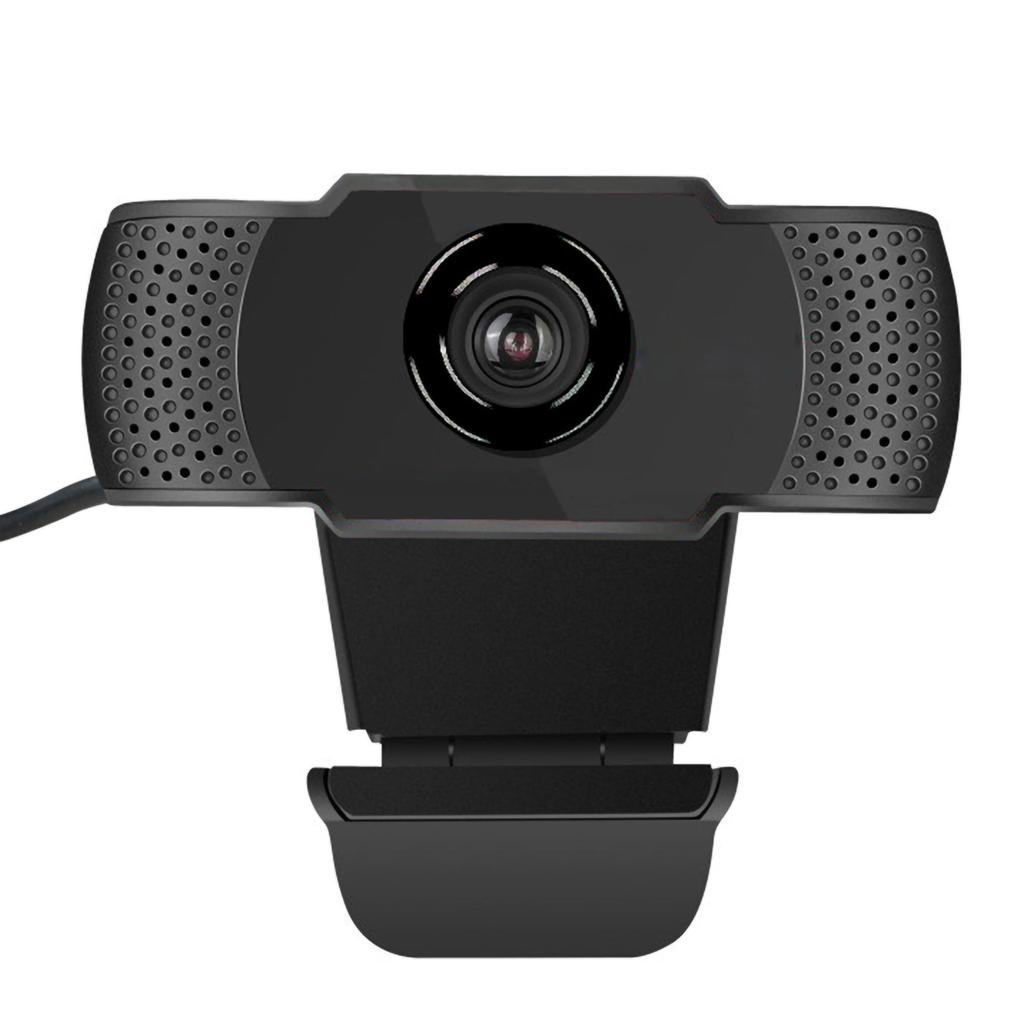 Webcam 1080p Black Computer Office Camera Builtin Microphone Free Drive USB X22