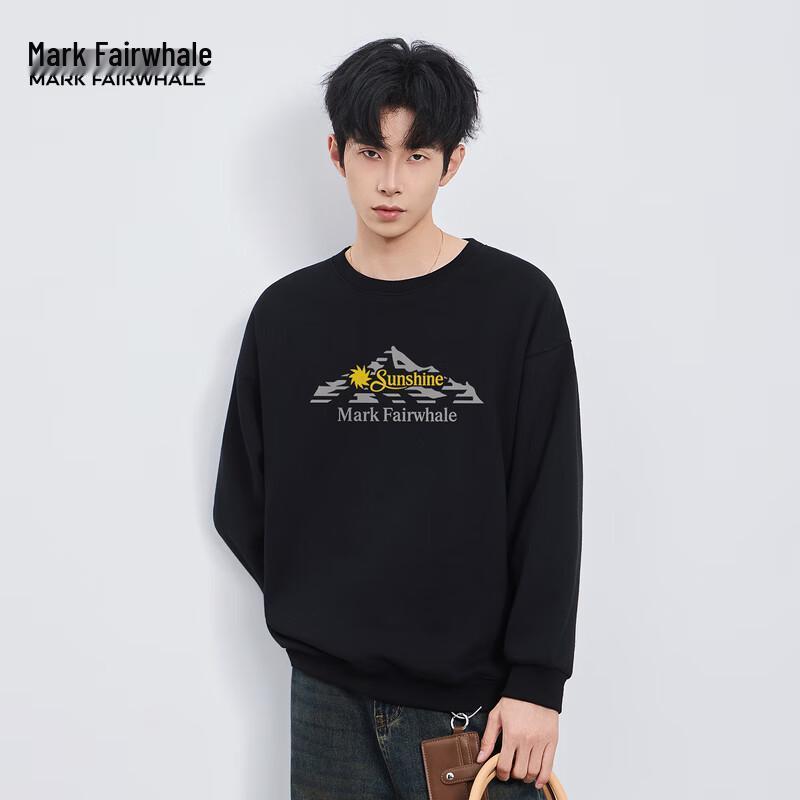 

Mark Fairwhale Men s Round Neck Loose Fit Casual Sweatshirt 3XL