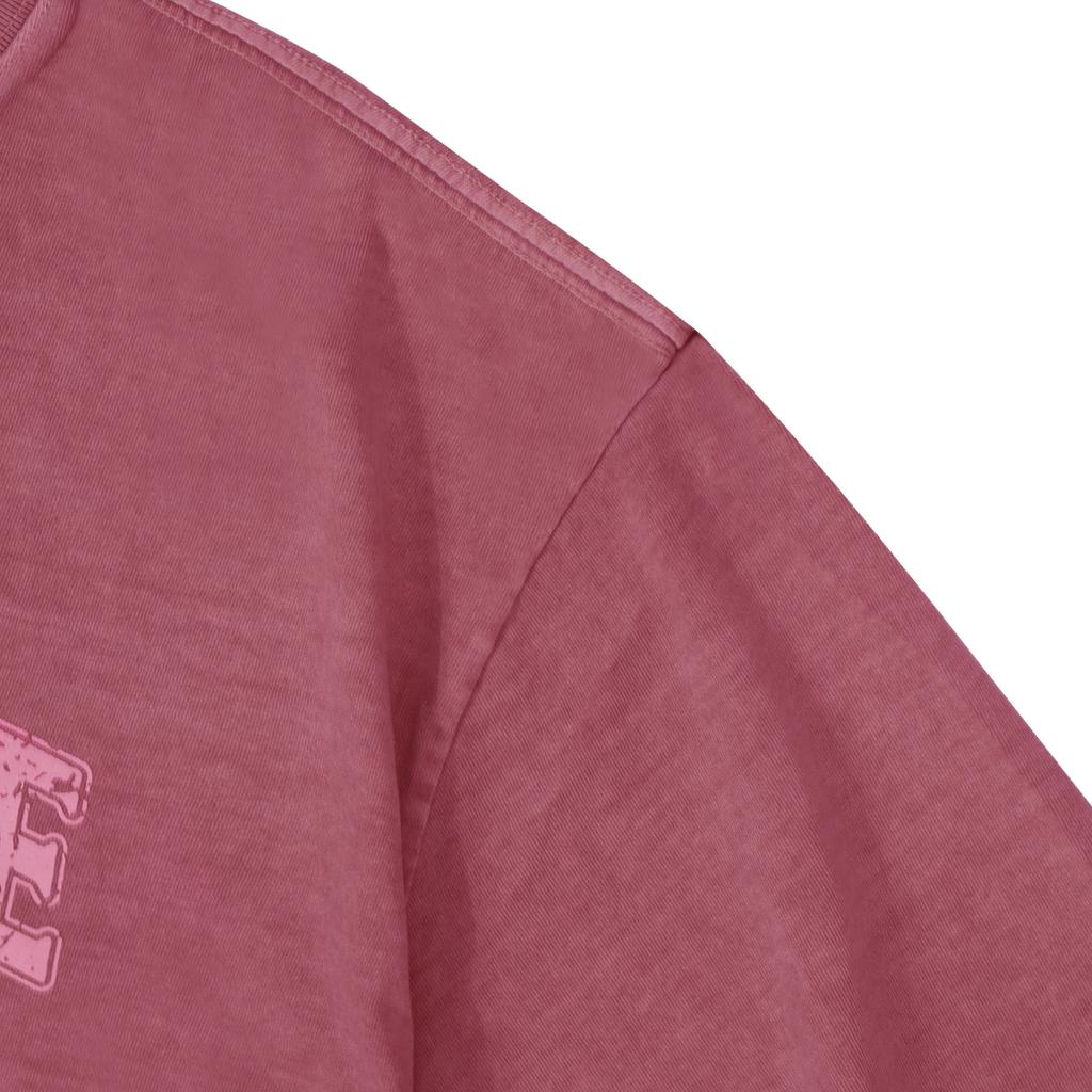 FILLUMINATE Damaged Graphic Pigment T-Shirt - Wine