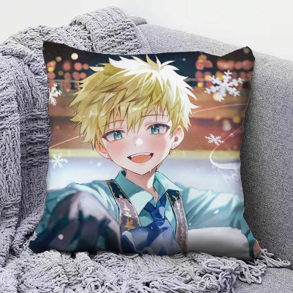 

Hikaru Tsurumaikad Medalist Anime Pillow Covers Home Sofa Cushion Covers and Aecorative Custom 30X30cm
