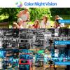 Outdoor Waterproof 4G/WIFI Solar Security CCTV, HD Night Vision Dual Cameras with PIR Human Detection