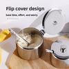 Modern Minimalist Stainless Steel Spice Jar With Handle And Spoon For Home Cooking Storage