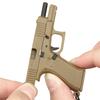 Pistolenförmiger Schlüsselanhänger-Anhänger Realistisches Modell Abnehmbares Magazin Miniatur-Pistolenmodell Geschenke zum Geburtstag Autoschlüsselanhänger für Männer