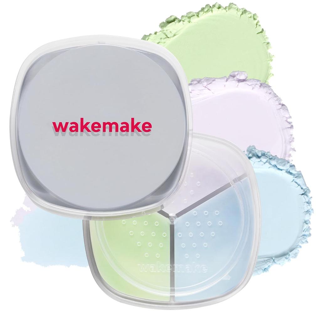 Wakemake Stay Fixer Multi Color Powder 01 Pale Clear Pore Cover Tone Up Transparency Long-lasting Face Loose Oil Control Makeup Keep Korean Cosmetics