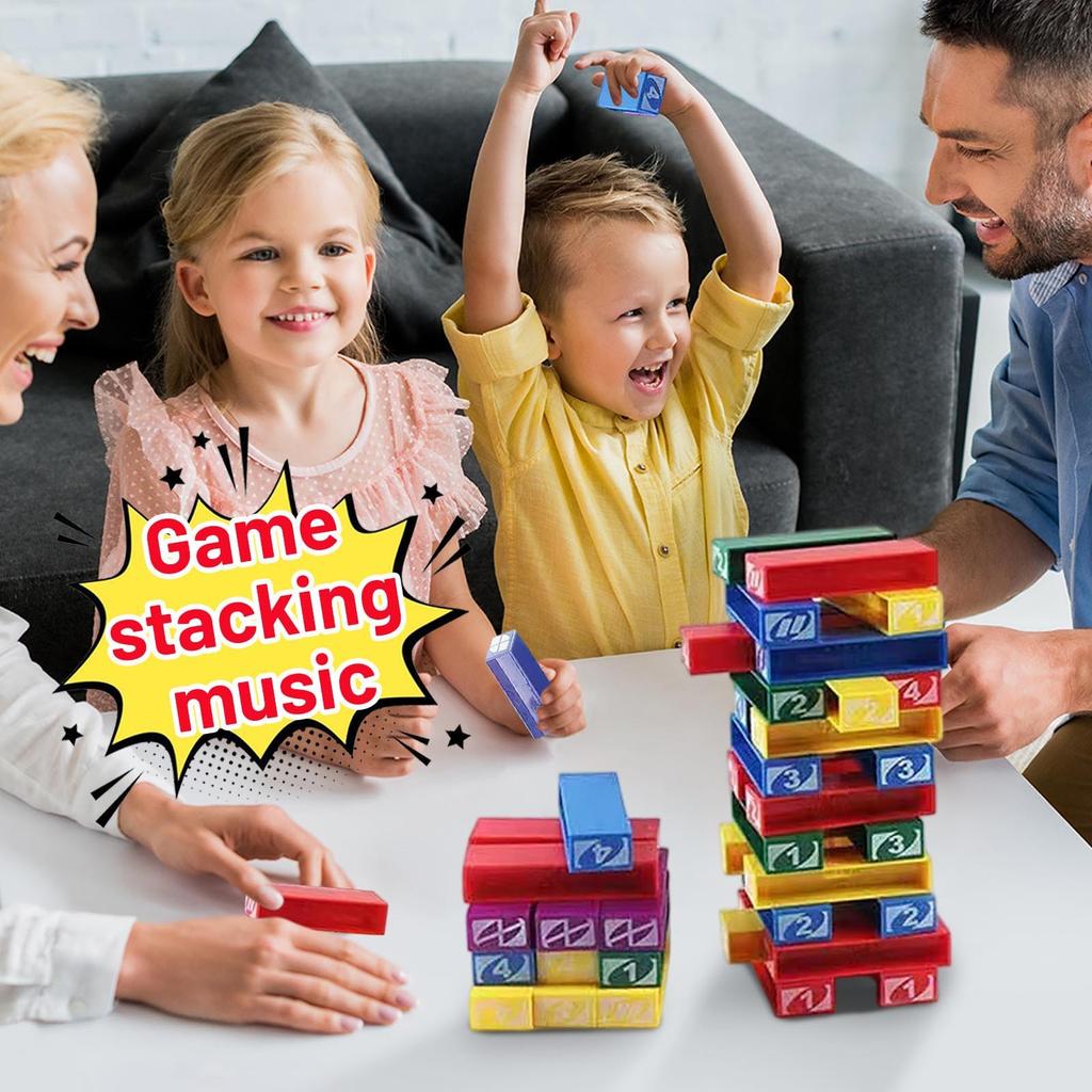 English And French Stacking Children's Educational Interactive Toys Family Parent-child Party Tabletop Game