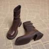 Fashion Women's Boots Fashion Elegant Soft Leather Boot Outdoor Casual Platform Boots for Women Elastic Socks Ankle Boots Zapatos Mujer