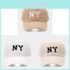 American Ny Letter Embroidered Baseball Cap For Outdoor Sport And Winter Warmth
