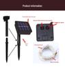 LED Solar Copper Wire String Lights - Colorful, Flashing, Waterproof Outdoor Lights for Courtyard/Balcony, Starry Sky Atmosphere