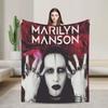 Marilyns Mansons Blanket Fleece  Multifunction Lightweight Thin Throw Blankets for Sofa Bedspreads