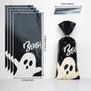 100 Pack Clear Bags with Ties for Halloween Candy and Party Favors