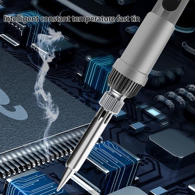 60W Digital Display Soldering Iron Soldering Tool Adjustable Temperature Accessories Available Home Repair 180-500℃
