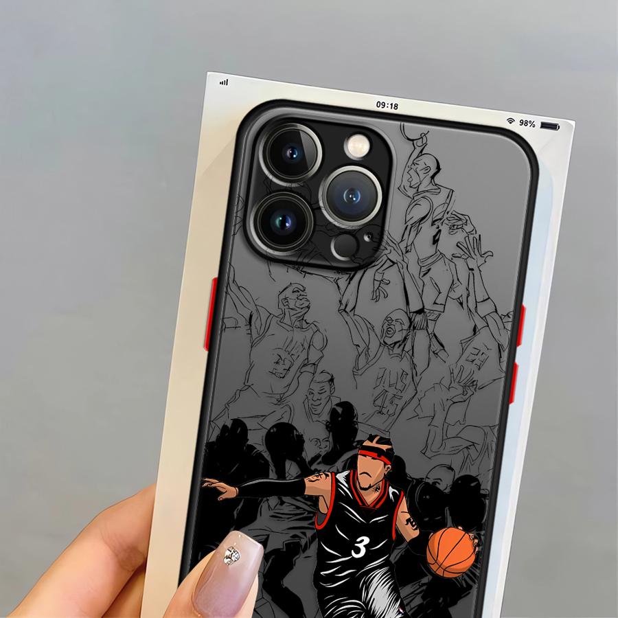 Basketball Star Cool Case for iPhone 17 Pro Max 13 Mini 7 8 SE Air 14 XS XR 11 15 16 Plus 12 Funda Back Phone Cover