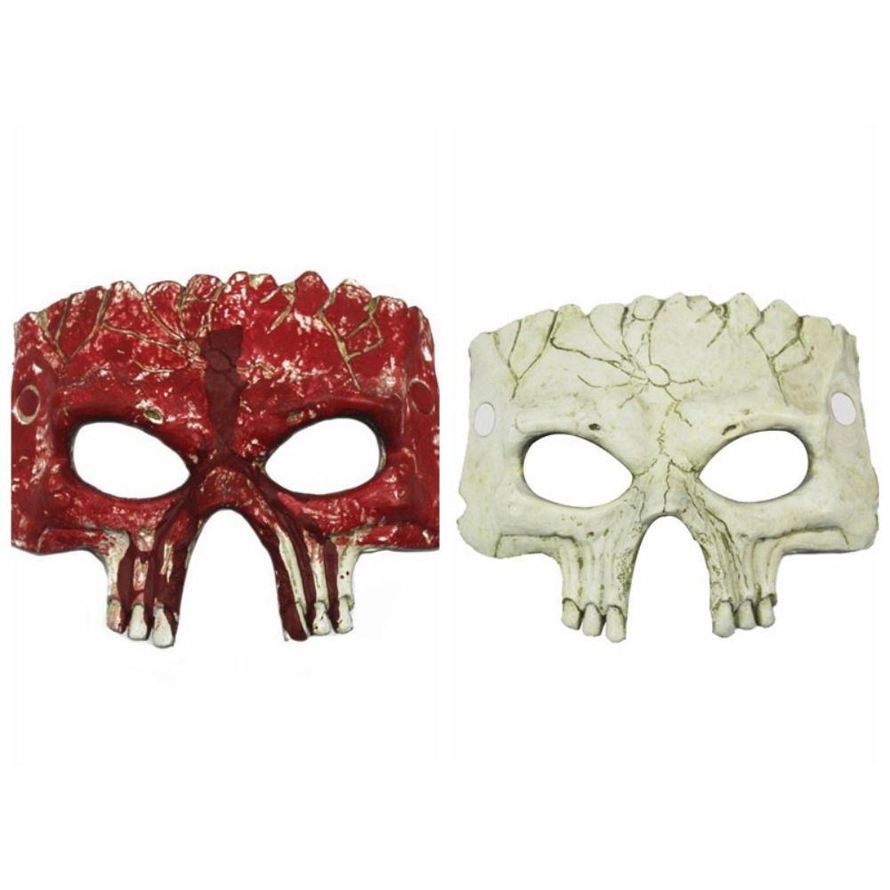 Party Props Halloween Mask Half Face Skeleton Mask Funny Halloween Skull Mask  Men