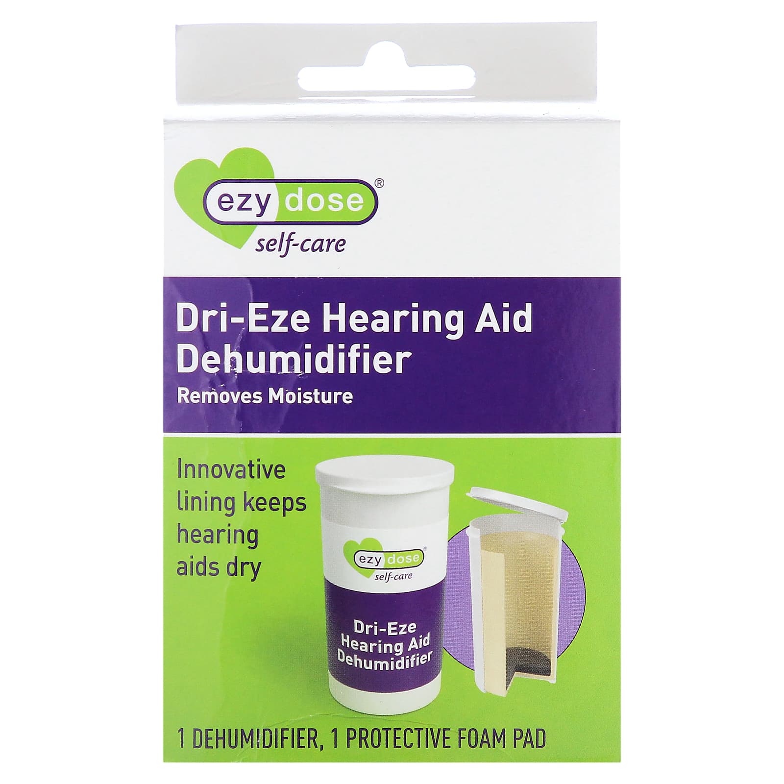 

Self-Care, Dri-Eze Hearing Aid Dehumidifier Kit, 2-piece kit