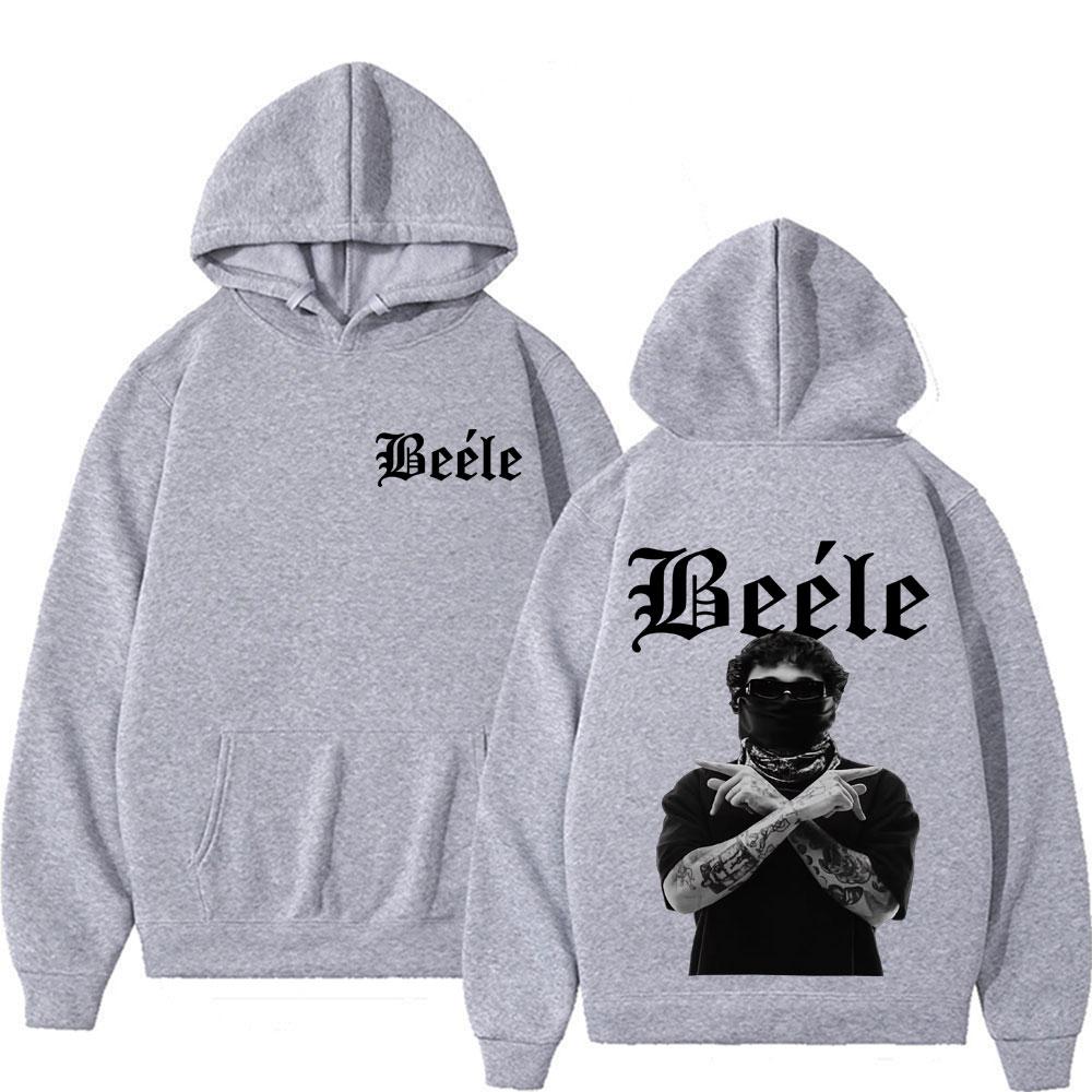 Rapper BEELE Music Album 2025 Merch Hoodie Men Women Vintage Loose Hot Sale Hoodies Oversized High Quality Sweatshirt Streetwear