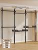 Floor-Standing Clothes Rack: Bedroom Hanger, Retractable Drying Rod, Coat & Hat Rack.