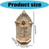 Resin Catholic Sant Judas Tadeo Holy Water Font for Entrance Home Wall Hanging Religious Gift Sant Jude Holy Water Font