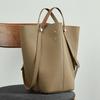 Vegetable Basket Bag, Commuting Single-shoulder Niche Handbag, Large-capacity Genuine Leather Bag, Bucket Bag