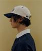 Teulaepighamoni Corduroy Round Logo Deep-Fit Ballcap_Navy