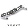 HEIGHTEN 120/92mm Baitcasting Reel Handle (without Knob) for Shimano, Daiwa, and Abu Garcia Wing Series Baitcasting Reels (92mm - Gunmetal) (325)