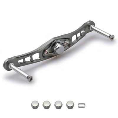 HEIGHTEN 120/92mm Baitcasting Reel Handle (without Knob) for Shimano, Daiwa, and Abu Garcia Wing Series Baitcasting Reels (92mm - Gunmetal) (325)