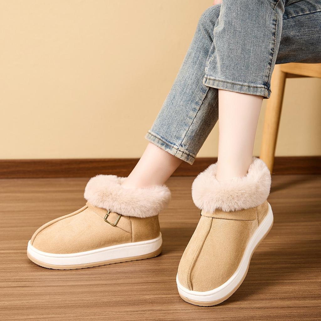 Home Furnishings, Cotton Shoes, Autumn/Winter, Couple's Style, Bag Heel Shoes, Thick Soled Shoes, Anti Slip Shoes, Outerwear Cotton Shoes