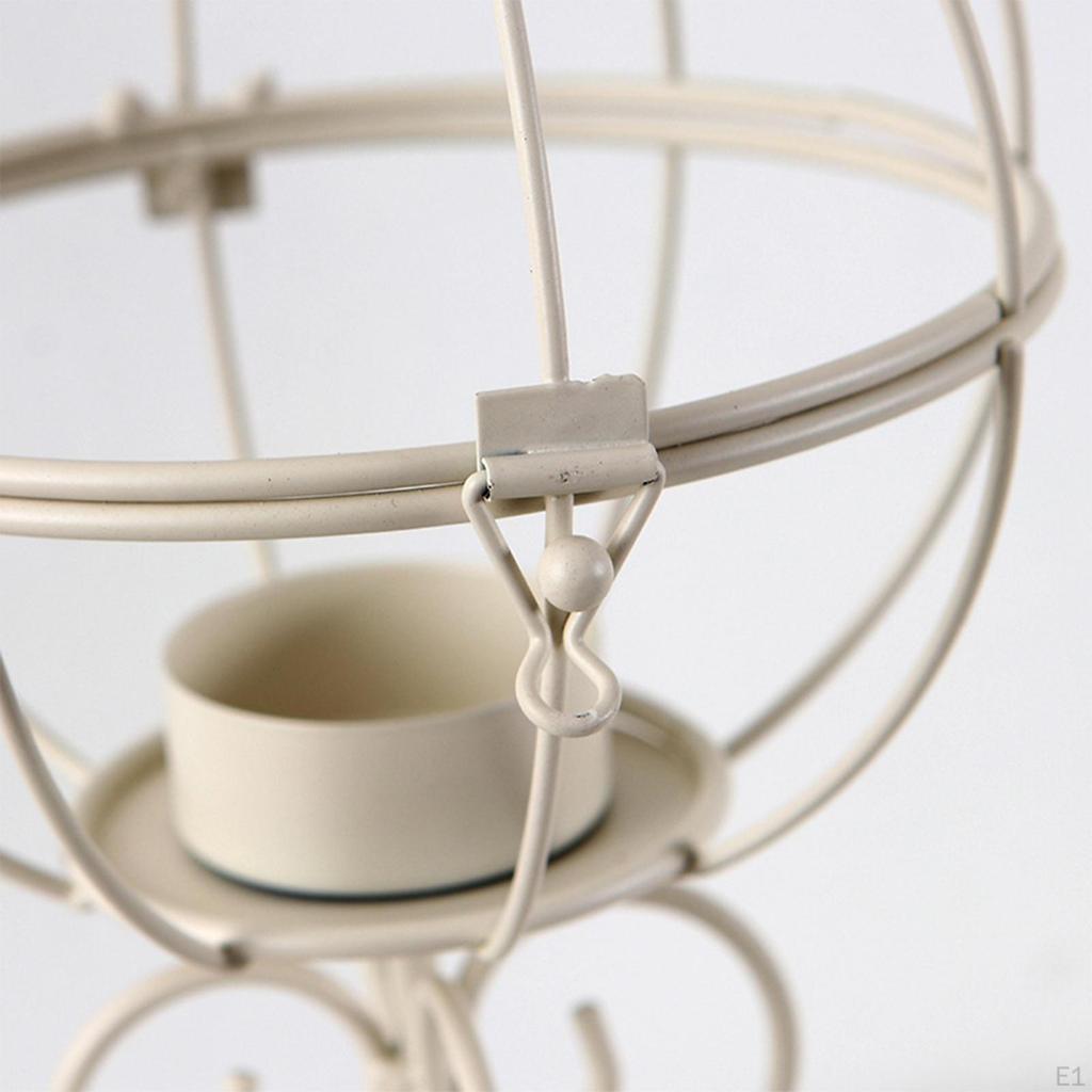 Candle Holder Dining Church Party Stand Birdcage Shaped Retro Style Candlestick Holders Decor