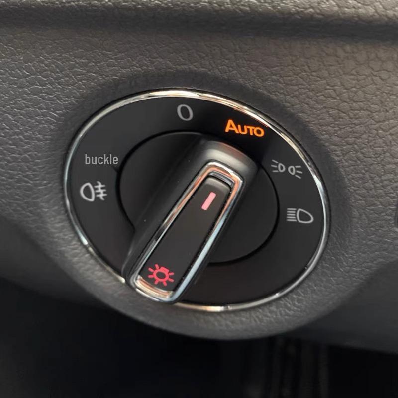 Anel Decorativo para Interruptor de Farol Volkswagen Magotan, Sagitar, Golf, POLO, Lavida para Interiores de Automóveis