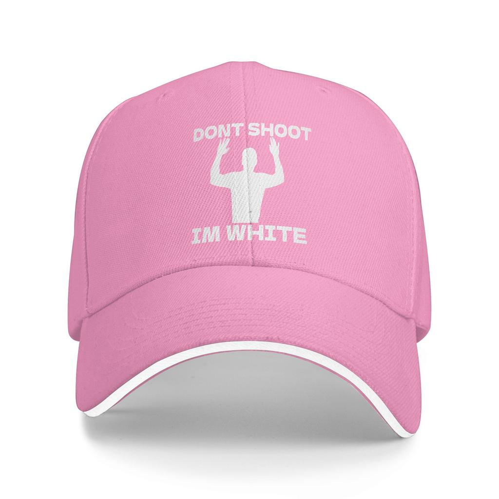 Don Shoot I M White  Baseball Cap  Classic Female Male Trucker Hat Adjustable Print Kpop Rock Snapback Cap Birthday Present