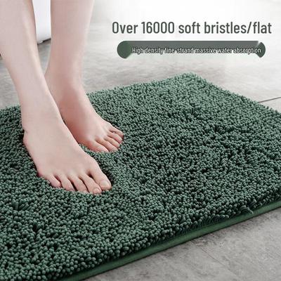 Hot-Selling Chenille Water-Absorbing Anti-Slip Mat for Bedroom, Entrance, and Bathroom