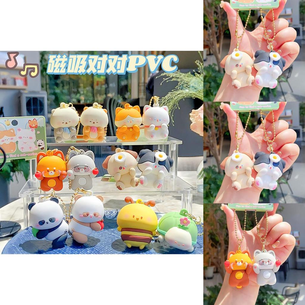 Jinnew Cute Animal Resin Key Holder With Magnetic Attachments For Keys