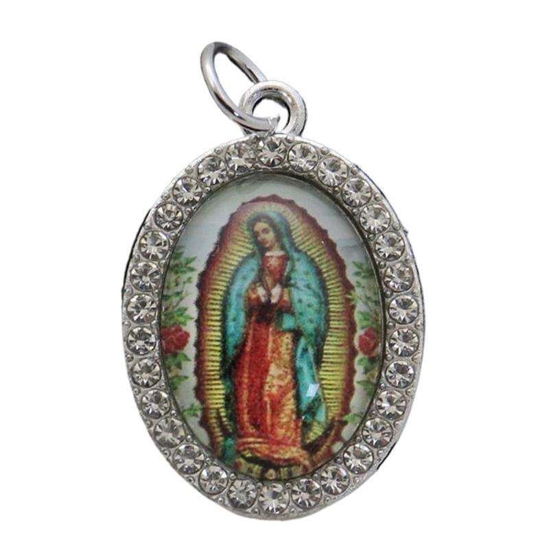 10Pcs Oval Shaped Figure Metal Rhinestones Pendant Charm for Chokers Necklaces Keychains DIY Jewelry Making