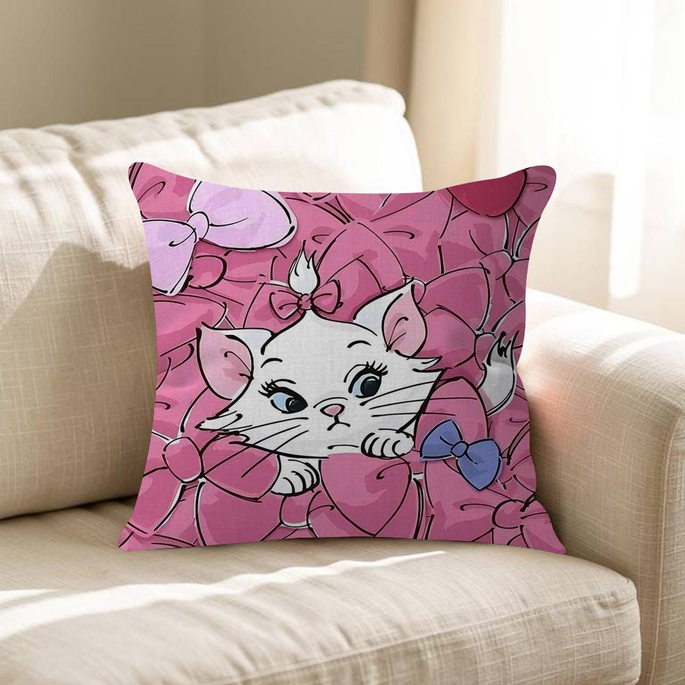 The Aristocats Pink MMarie Cat Pillowcases Home Bedding Decorative Pillow Cover Wedding Super Soft Pillow Case