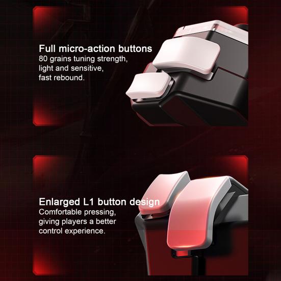 Mobile Game Joystick MFI Model Responsive Bluetooth-compatible 5.0 Lag-free Gaming Controller for Android/for IOS