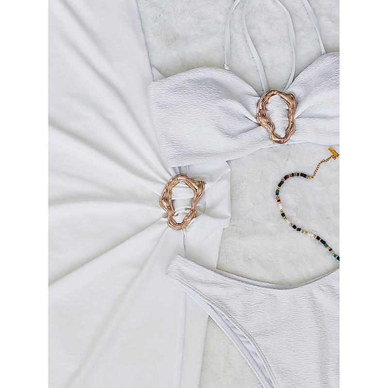 3 Pieces Bikini Set Sexy Women Swimsuits Female Swimwear Bikini One Shoulder Bathing Suit Swimming Suits Beachwear Biquini