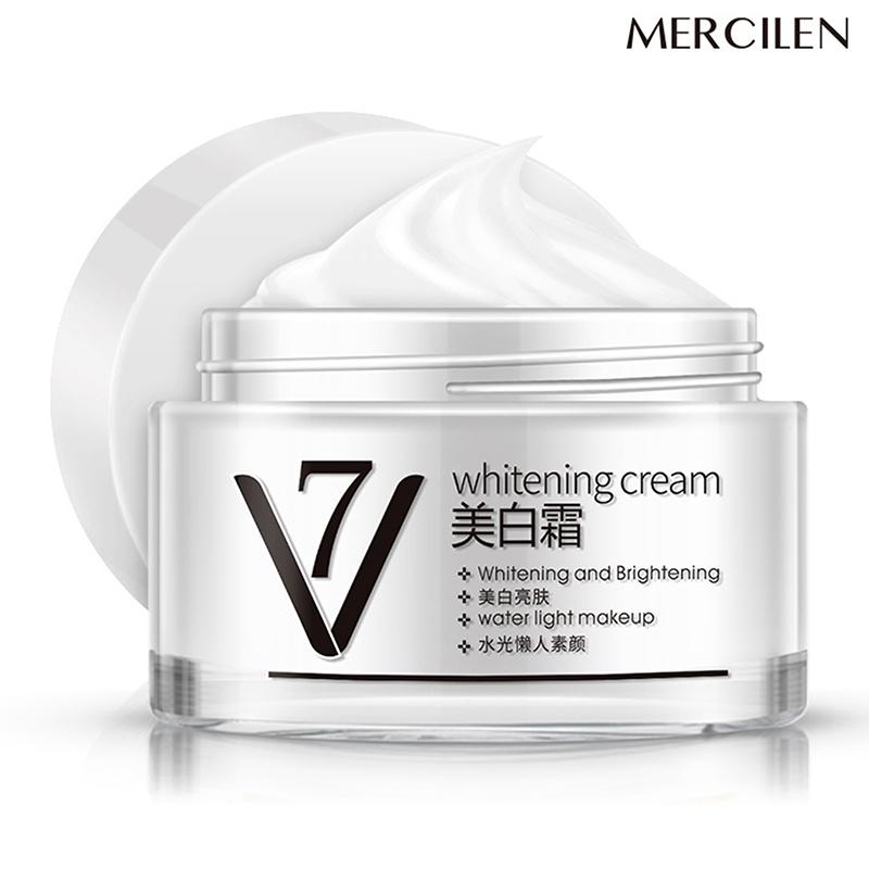 Mercilen V7 Whitening Natural Cream Moisturizing Lazy Base Cream Brighten Skin Rejuvenation Elastic Skincare Women'S Beauty Face