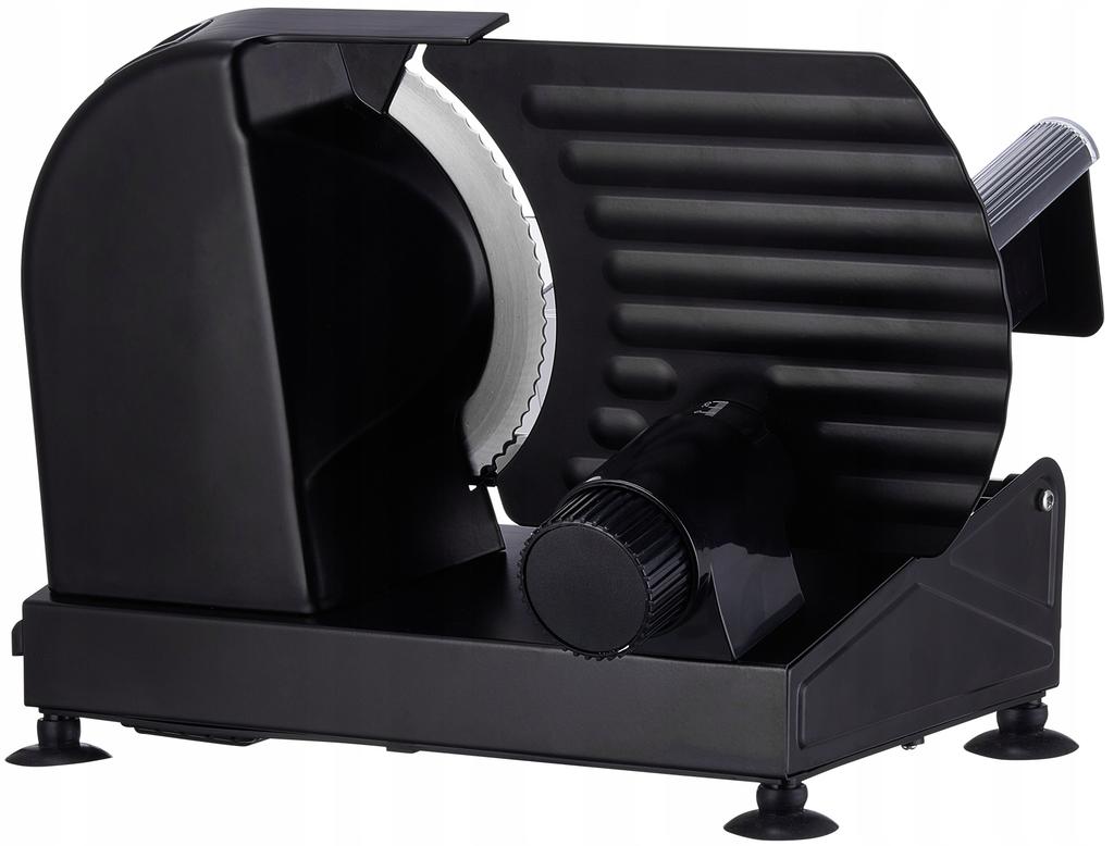 220W Electric Metal Slicer for Bread and Ham with Replaceable Blades, Black