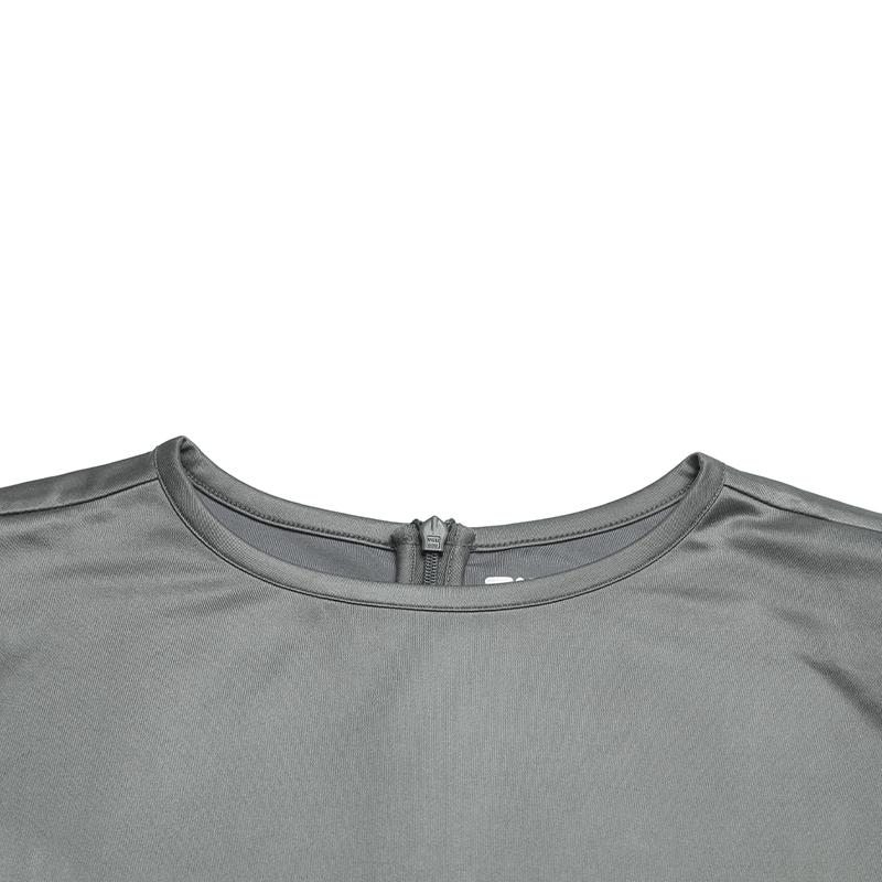 Fila Milano Series Simple Solid Color Comfortable Versatile Sleeveless Dress Women Dresses Dark-Gray F11W625316FDY
