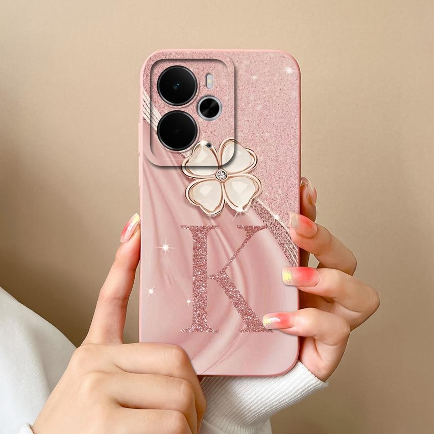 For Oppo Realme 14 15 16 13 Pro 14T 14X 15T 15X 14ProLite Phone Case Luxury Gold Crown Letters Shell Lightweight Matte Silicone Camera Protector Cover