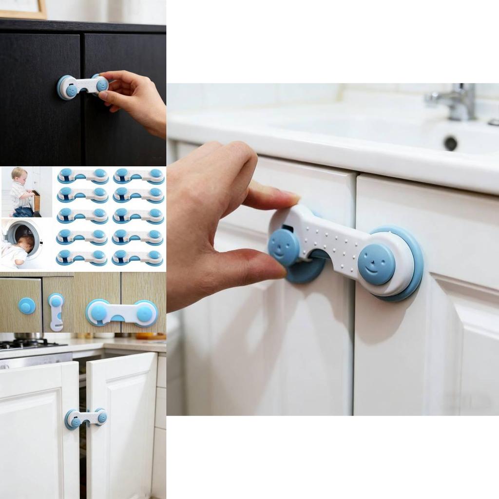 Kindersicherungsriegel für Schränke und Schubladen Unsichtbares Schloss für Babyproofing Haushaltssicherheit